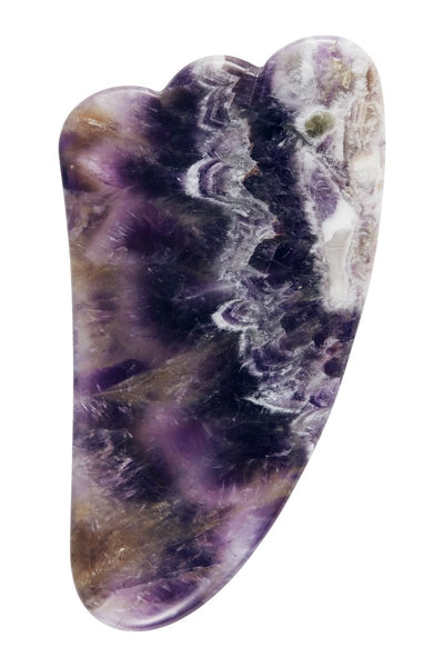 Ametist Gua Sha Yüz Masaj Taşı - Angel Wing - No Bad Vibes - Deauty Skin