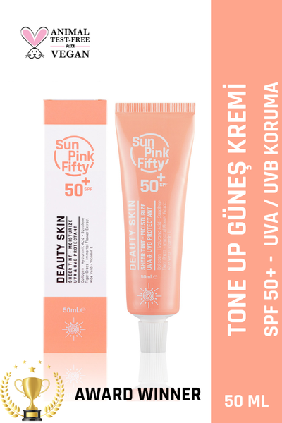 SunPınkFıfty 50+ SPF Güneş Kremi - Deauty Skin